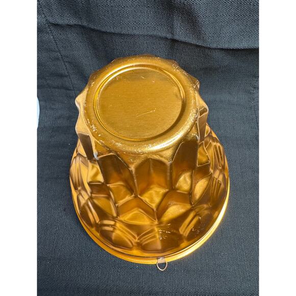 Vintage Tall Turks Head Pudding Mold in Pink Copper Aluminum - Picture 2 of 9